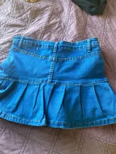 IAMSURE-Falda vaquera corta de seguridad con cremallera para mujer, minifalda estilo Preppy informal, con volantes, de cintura alta, para verano