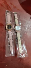 Reloj de pulsera con cielo estrellado para mujer, pulsera femenina romántica e informal, a la moda, Cuero Simple