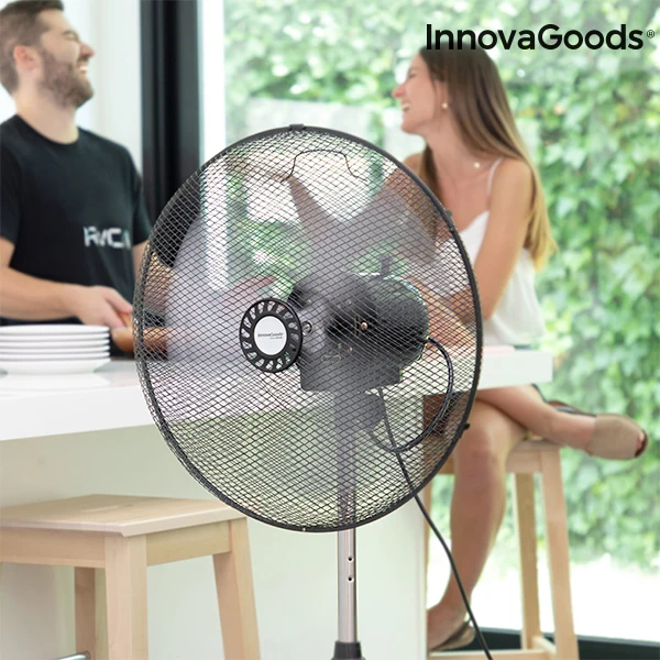 Промышленный напольный вентилятор InnovaGoods DIA 45 см 75 Вт черный InnovaGoods