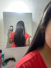 AliLeader-extensiones de pelo largo y recto para mujer, 16 pinzas, negro Natural, 6 unids/set, 22 pulgadas, pelo sintético