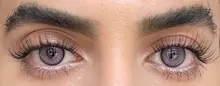 Easysmall NINI azul puro suave ojos lentes de contacto para los ojos hermoso alumno color Natural 2 unids/par receta miopía
