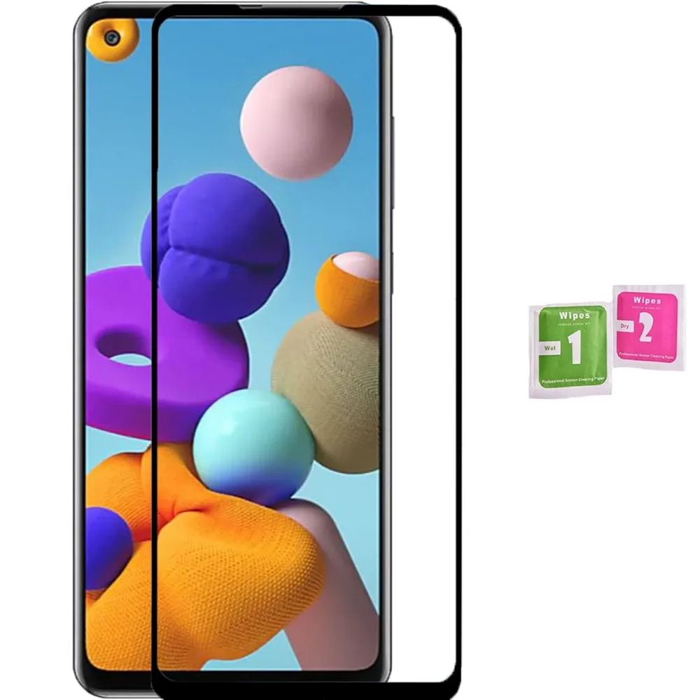 1x tempered glass for SAMSUNG GALAXY A21S full screen Protector LCD afbeelding