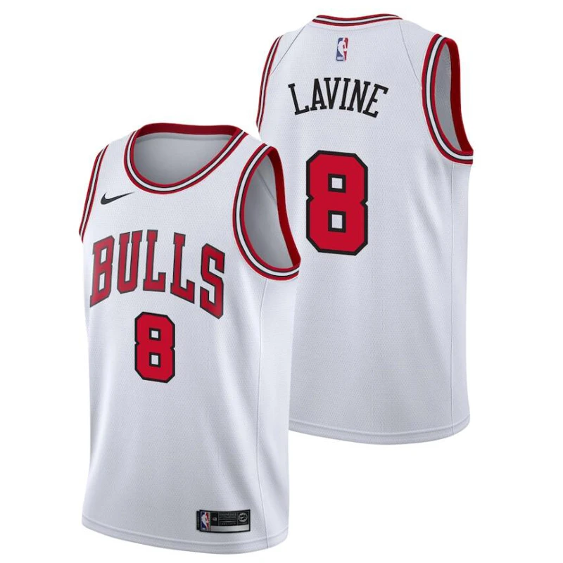 Los Chicago Bulls Michael Jordan reclamaciones swing hombre blanco #8 Zach Lavine para nueva generación|Camisetas de baloncesto| - AliExpress