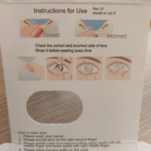 D orella-lentes de contacto de 3 tonos para cosméticos para ojos, 2 uds.