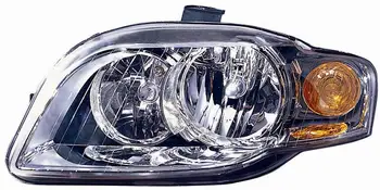 

HEADLIGHT AUDI A4 2004 C/FAN. ORANGE Left Compatible