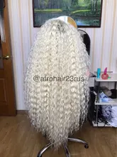BOL Pelo Rizado de la onda de agua mechones extensiones de cabello sintético Rubio degradado 28 pulgadas sintético largo rizado armadura mechones para las mujeres