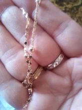 Pulsera de eslabones venecianos para hombre y mujer, brazalete de oro rosa de 20cm, cadena de eslabones venecianos Curb Snail Foxtail, regalo de moda CBB1, 585