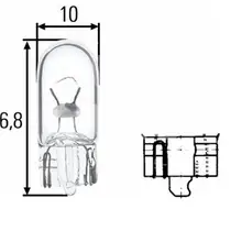 Hella Лампа 8GP003594-141 стеклянный