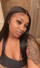 Pelo Luvin brasileño 13X4 frente recto pelucas de cabello humano Pre arrancado 30 32 pulgadas peluca Frontal de encaje 4X4 Cierre de encaje peluca para Wuman