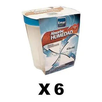 

PACK 6 units 2578-Absorbing Humidity 650 Ml. capacity airtight anti-discharges