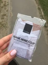 Cartera mágica de cuero para hombre, cartera pequeña con bolsillo para monedas, monedero, tarjetero, Clip para dinero en efectivo, 2021