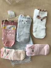 YWHUANSEN-Calcetines de malla de verano para recién nacidos, bonitos calcetines de dibujos animados para niñas, calcetines finos de algodón suave para niños, 5 par/lote