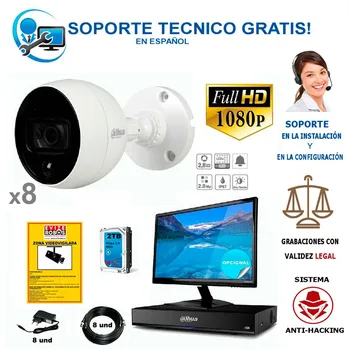 

Kit of surveillance cameras for warehouse up to 400 square meters