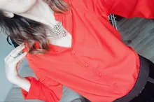 Blusa ajustada de chifón con manga larga para verano, Camisa de color liso con botones para mujer, tejido de gasa, talla grande, 2020