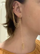7 Uds. De pendientes de Clip para la oreja, sin perforación, con hojas de estrella dorada, para mujeres, accesorios de joyería para el cartílago falso Simple