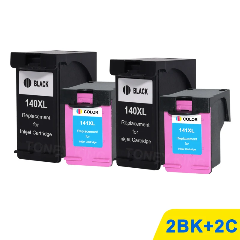2BK2C Toney King чернильный картридж совместимый для hp 140 141 для hp C4583 C4283 C4483 C5283 D5363 Deskjet D4263 D4363 C4480 принтер - Цвет: 2BK2C