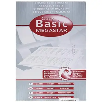 

Permanent adhesive labels opaque white LP4MS-4735Megastar7.68