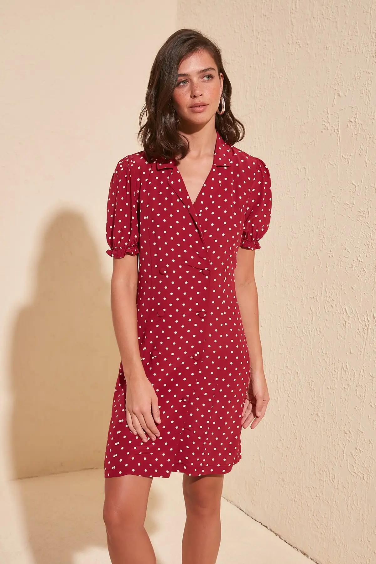 

Trendyol Polka Dot Jacket Dress TWOSS20EL1608
