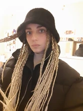 SmartBraid-trenza de cabello trenzado Jumbo, Color degradado, 24 pulgadas, caja de extensión de 100g, trenzada de cabello rubio, Rosa, Verde, africano