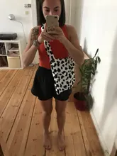 Bolso de hombro con estampado de vaca para mujer, bolsa de hombro suave de felpa, esponjoso, de viaje, para Otoño e Invierno