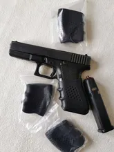 Funda de guante antideslizante para la mayoría de pistolas Glock 17 19, accesorios de caza, pistola táctica, funda de agarre de goma, revista