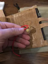 Billetera de cuero genuino para hombre, cartera con grabado gratis 100%, monedero pequeño, mini portatarjetas con cadena, portafolio de bolsillo para hombre
