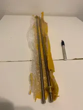 Varilla trapezoidal para impresora 3D, rosca de tornillo de plomo de 8 mm, de Lead de 1 mm, rodamiento con tuerca de latón, de 100, 200, 300, 400, 500 o 600 mm, modelo THSL-300-8D