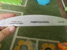 5 unids/lote de archivo 100/180 tope de lijado de manicura pedicura pulido polaco PP o de madera profesional archivos herramienta Grey barco