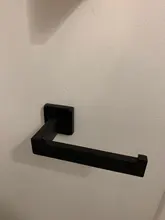 Soporte de papel higiénico negro mate, colgador de rollo de papel de pared, accesorios de baño de acero inoxidable 304, gran oferta, 1 ud.