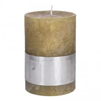 

Aged yellow rustic style candle
