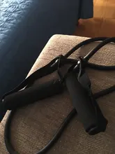 Banda elástica de 5 niveles con asas cuerda de tracción para Yoga, gimnasio, Fitness, ejercicio, banda con tubos para entrenamiento de fuerza en casa