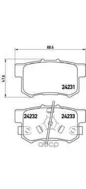 Колодки Тормозные Brembo P28051 Brembo арт. P28051