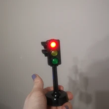 Miniseñal de tráfico con sonido LED para niños y niñas, bloques de luz de carretera con sonido LED, rompecabezas educativo de seguridad para niños, juguetes de tráfico, regalos