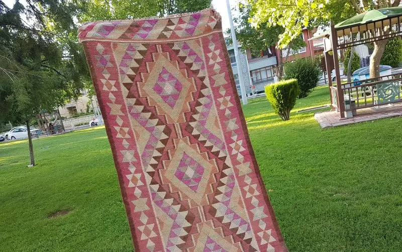 Декоративный турецкий ковер Oushak Runner 2'10'' X '/86x397 см