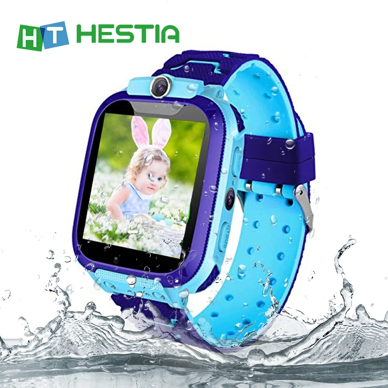 

Q12B Children's Smart Watch Waterproof Touch Screen Bracelet Call Positioning-Camera Tracker Anti-Lost Child for IOS Android