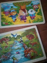 Rompecabezas de madera de 24 rebanadas para niños y adultos, juguetes educativos de madera para aprendizaje, juegos educativos de ensamblaje ambiental