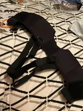 Kuangmi-Soporte de hombro doble 7K-foam, cinturón de soporte deportivo ajustable para hombro, alivio del dolor de espalda, compresión cruzada de vendaje Doble