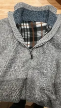Suéter grueso de lana para hombre, Jersey cálido de cuello alto con media cremallera, suéteres de lana de punto ajustados para invierno