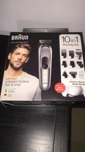 Braun Todo en Uno MGK 7221 Recortadora barba y cortapelo - Set 10 en 1, Maquinilla Gilletfe Fusión5 ProGlide, 4 peines