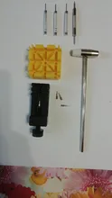11 unids/set ver enlace para la banda hendidura Correa pulsera Extractor de pasadores de cadena regulador Kit de herramienta de la reparación para hombres reloj de las mujeres