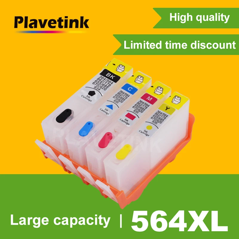 Plavetink переработанного чернильного картриджа для hp 564 XL Photosmart 5510 6510 6515 6520 7510 7515