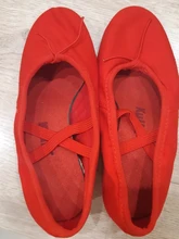 Ballet-Shoes Jazz Low-Heels Soft-Sole Black/red Women Girls Kids Exercise