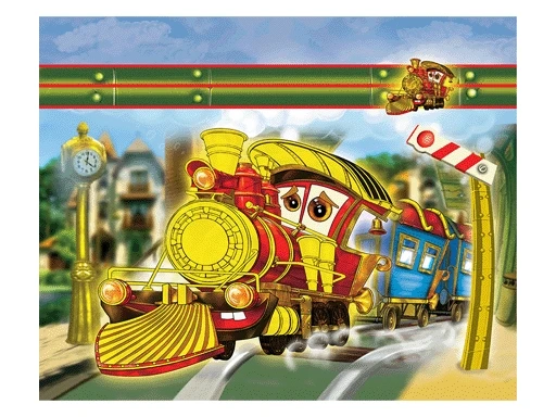 Folder D/тетр. A5 181401 &quottrain&quot valve cardboard metal. volume. 181 ш5 | Канцтовары для офиса и дома