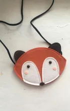 Lindo bebé niña niños de dibujos animados zorro pequeño bolsos con cadena de hombro niño niños Messenger bandolera bolso neceser de viaje