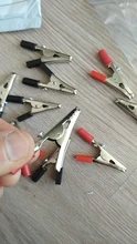 Connector Battery-Plug Alligator-Clips Crocodile-Clip Test-Probe Plastic-Handle Metal