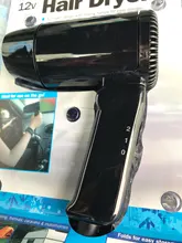 Secador de pelo plegable de 12V y 216W, secador de pelo portátil para Estilismo de coche, mango plegable compacto, doble velocidad de temperatura