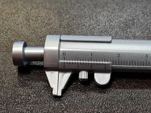 Vernier-Herramienta de calibre, bolígrafo negro/azul, calibrador Vernier plateado, bolígrafo multifunción, regalos escolares creativos, 0-100MM