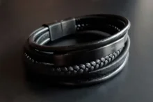 Bracelet Jewelry Magnet Hand-Charm XQNI Genuine-Leather Wholesale-Price Classic Men 