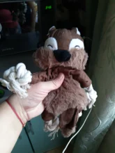 1 PC Fox Squirrel Bear Squeak Toy For Dog Puppy Plush Rabbit Mouse Monkey Duck Crocodile