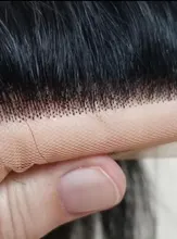 Yaki-cierre Frontal de cabello humano liso, malla con división Frontal, 150 de densidad, 4x 4/13x 4/13x6